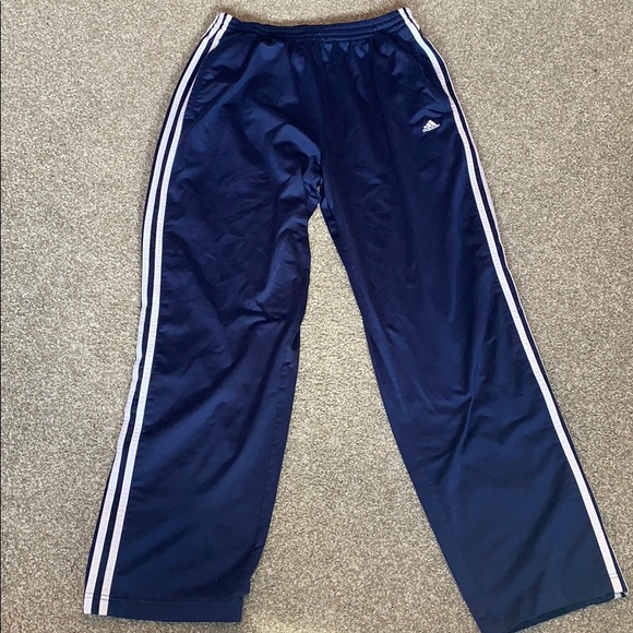 adidas Other - Adidas Track/Tear-Away Pants Navy, White Stripes